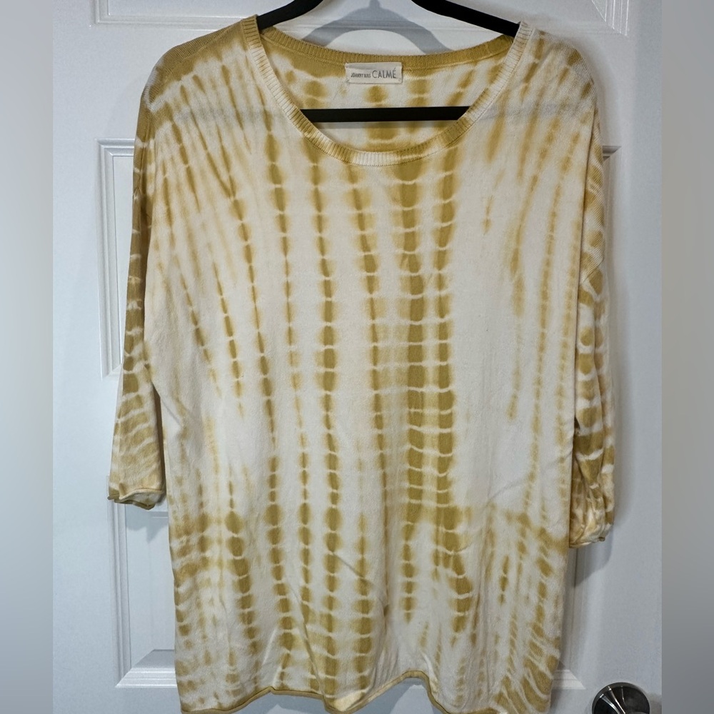 Johnny Was Calme Womens Tie Dye Print Sweater - EUC